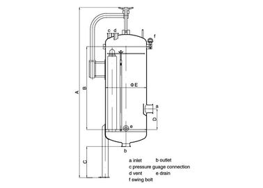 150psi 1Mpa বিপরীত আস্রবণ জল চিকিত্সা এবং পরিস্রাবণ সিস্টেম জন্য মাল্টি কার্তুজ ফিল্টার হাউজিং